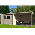 Abri de Jardin bois – 18,36 m2- Haut De Gamme – Prix usine – DESTOCKAGE