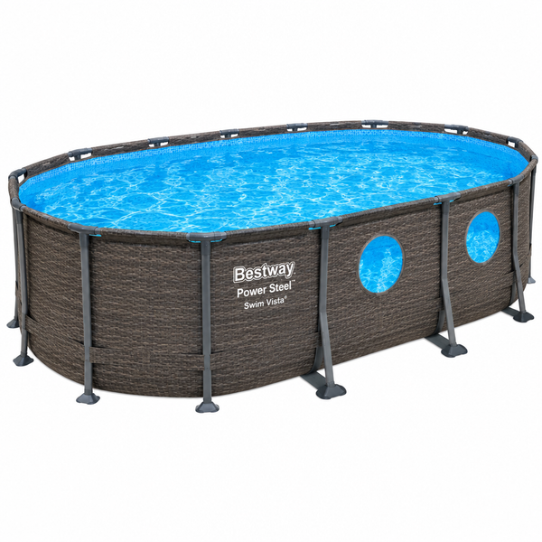 Piscine BESTWAY Power Steel Swim Vista ovale 488x305x107cm